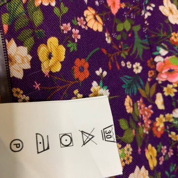 Farm Rio Floral Long Sleeve Jumpsuit in Dark Purple - Picture 12 of 14